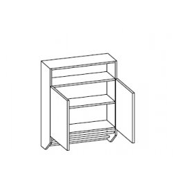 Dulap prosoape PELIPAL TRIER - 2 usi, 1 raft