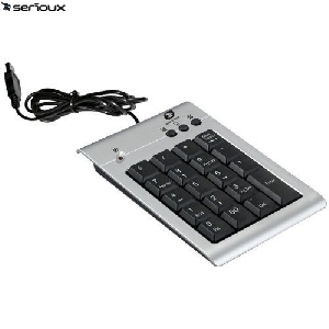 Tastatura numerica Serioux SRXKP-K22 USB Silver-Black