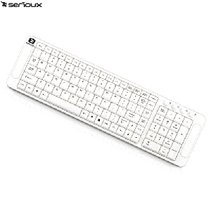 Tastatura Serioux SKT 40K Multimedia USB White