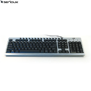 Tastatura Serioux SRXK-9400CBMSB USB+PS/2 Multimedia Black-Silver