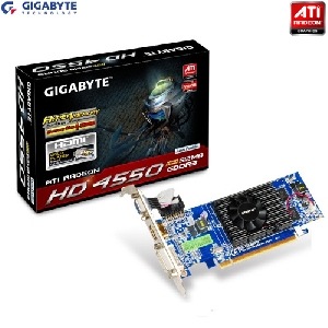 Placa video ATI HD4550 Gigabyte R455HM-512I  PCI-E  512 MB  64bit