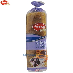 Paine feliata cu lapte Titan Clasic 650 gr