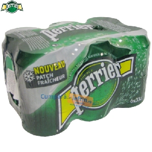 Apa minerala carbogazoasa Perrier Pack 6 doze x 330 ml