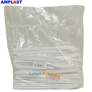 Cutite plastic unica folosinta Amplast 16.8 cm 100 buc