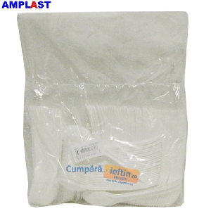 Lingurite plastic unica folosinta Amplast 12 cm 100 buc