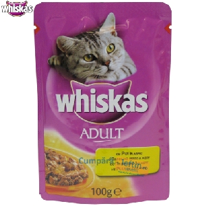 Hrana umeda pentru pisici Whiskas pui in aspic 100 gr