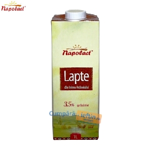 Lapte integral 3.5% grasime Napolact 1 L