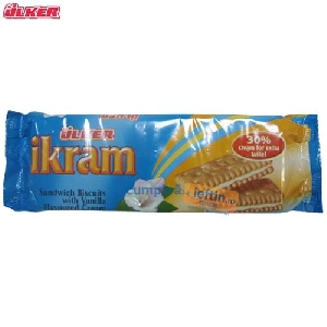 Biscuiti cu crema de vanilie Ulker Ikram 100 gr