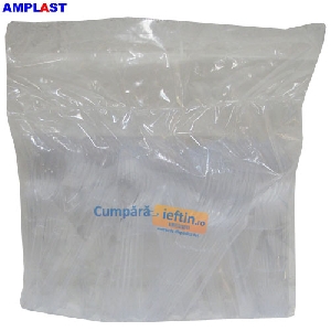 Furculite de plastic unica folosinta transparente Amplast 100 buc