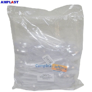 Linguri de plastic unica folosinta transparente Amplast 100 buc