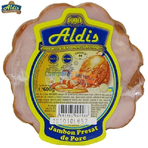 Jambon presat de porc Aldis 600 gr