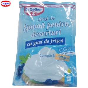 Praf pentru deserturi frisca Dr. Oetker Light 45 gr