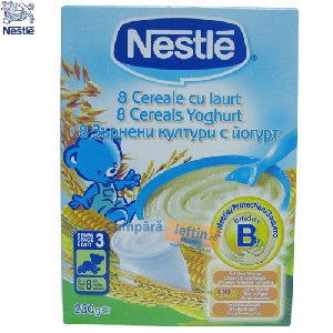 Nestle nou nascuti 8 cereale cu iaurt 250 gr