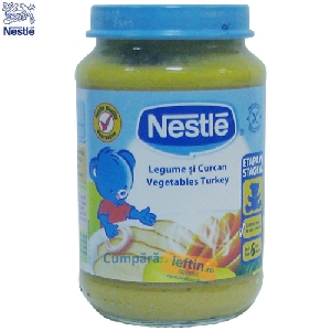 Nestle nou nascuti piure de legume cu curcan 200 gr