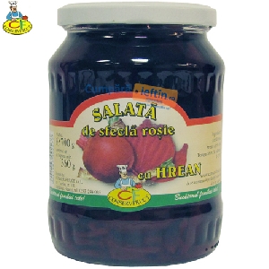 Salata de sfecla rosie cu hrean ConservFruct 700 gr