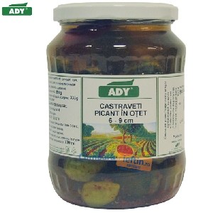 Castraveti picanti 6-9 cm in otet Ady 630 gr