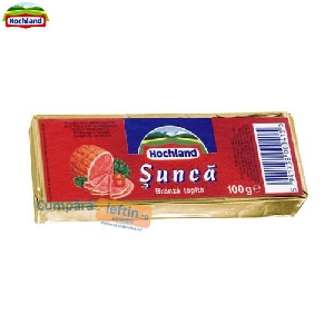 Branza topita bloc cu sunca Hochland 100 gr