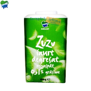 Iaurt degresat 0.1% grasime Albalact Zuzu 450 gr