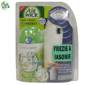 Odorizant electric cu rezerva 250 ml Air Wick Motion frezie si iasomie