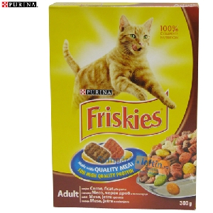 Hrana uscata pentru pisici Purina Friskies carne ficat si legume 300 gr