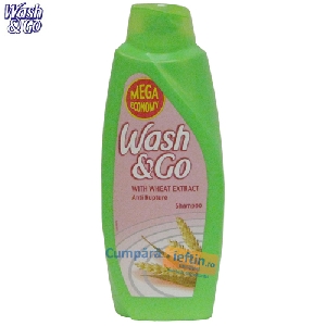 Sampon anti-rupere Wash & Go grau 750 ml