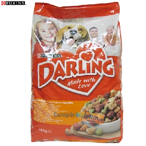 Hrana uscata pentru caini Purina Darling pui si legume 10 kg