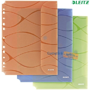 File de plastic Leitz Vivanto  A4  50 file  3 buc/set