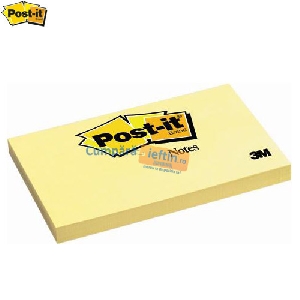 Notite autoadezive Post-it galben  76 x 127 mm  100 file/buc