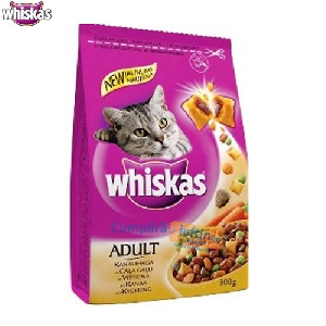 Hrana pisici Whiskas Pui cu Curcan 300 gr