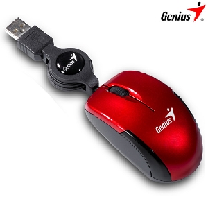 Mouse Genius Micro Traveler Notebook  Optic  USB  Ruby