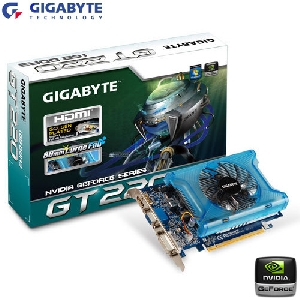 Placa video nVidia GT220 Gigabyte N220OC-1GI  PCI-E 2  1 GB  128bit