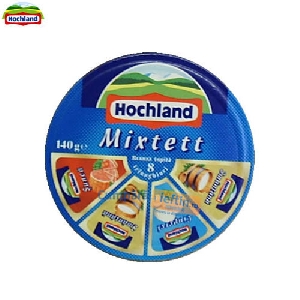 Branza topita triunghiuri Hochland Mixtett smantana ciuperci sunca 140 gr