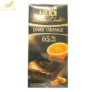 Ciocolata Heidi Dark Orange 65% cacao 80 gr