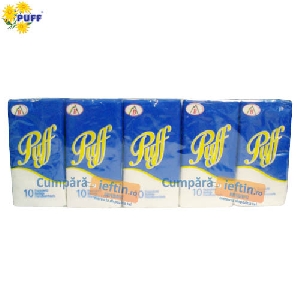 Batiste hartie Puff 10 buc/set