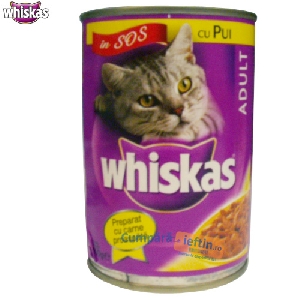 Hrana pisici Whiskas Pui 400 gr