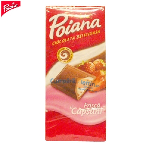 Ciocolata Poiana Frisca si Capsuni 100 gr