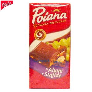 Ciocolata Poiana Alune si Stafide 100 gr