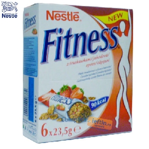Cereale capsuni batoane Fitness 6 buc x 23.5 gr