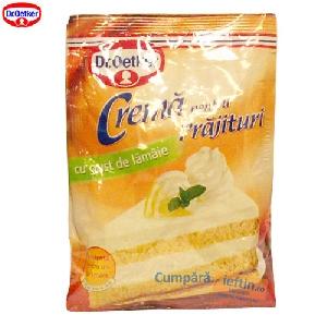 Crema pentru prajituri de lamaie Dr Oetker 50 gr