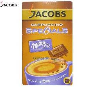 Cappuccino Jacobs Specials cu ciocolata Milka pliculete 10 buc x 18 gr