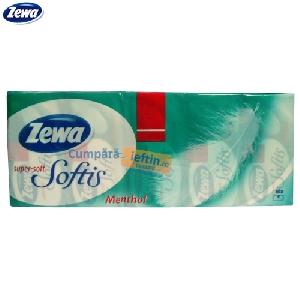 Batiste hartie Zewa Soft Menthol 10 buc/set