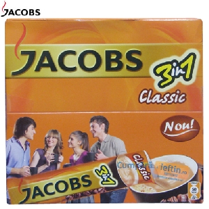 Cafea instant Jacobs 3in1 Classic pliculete 24 buc x 12 gr