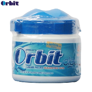 Guma de mestecat Orbit Clean Peppermint 48 tablete/cut