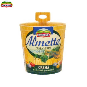 Crema de branza Hochland Almette cu ceapa 150 gr