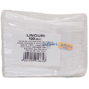 Linguri plastic unica folosinta Endless 100 buc