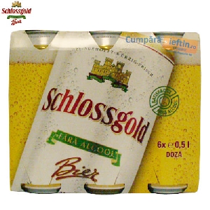 Bere fara alcool Schlossgold Pack 6 doze x 0.5 L