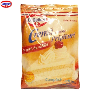 Crema pentru prajituri de vanilie Dr Oetker 50 gr