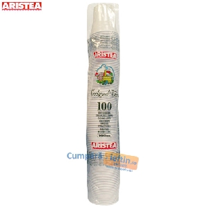 Pahare plastic unica folosinta Aristea 100 buc x 166 CC