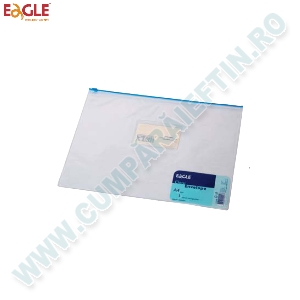 Mapa Eagle din plastic  cu fermoar