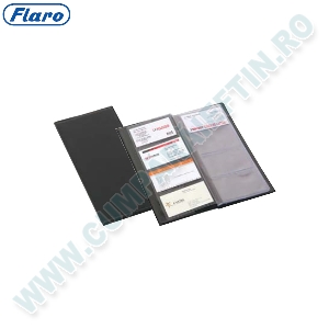 Clasor carti de vizita Flaro  PVC  capacitate 80